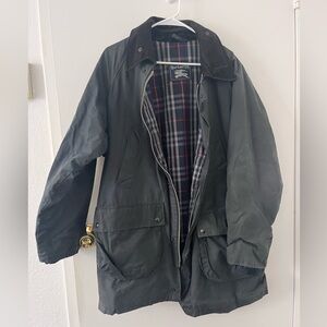 Vintage Burberrys Waxed Black Hunting Jacket Burberry Men's Large